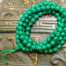 Mala 108 grani in malachite